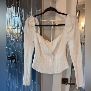 Free people top size small white